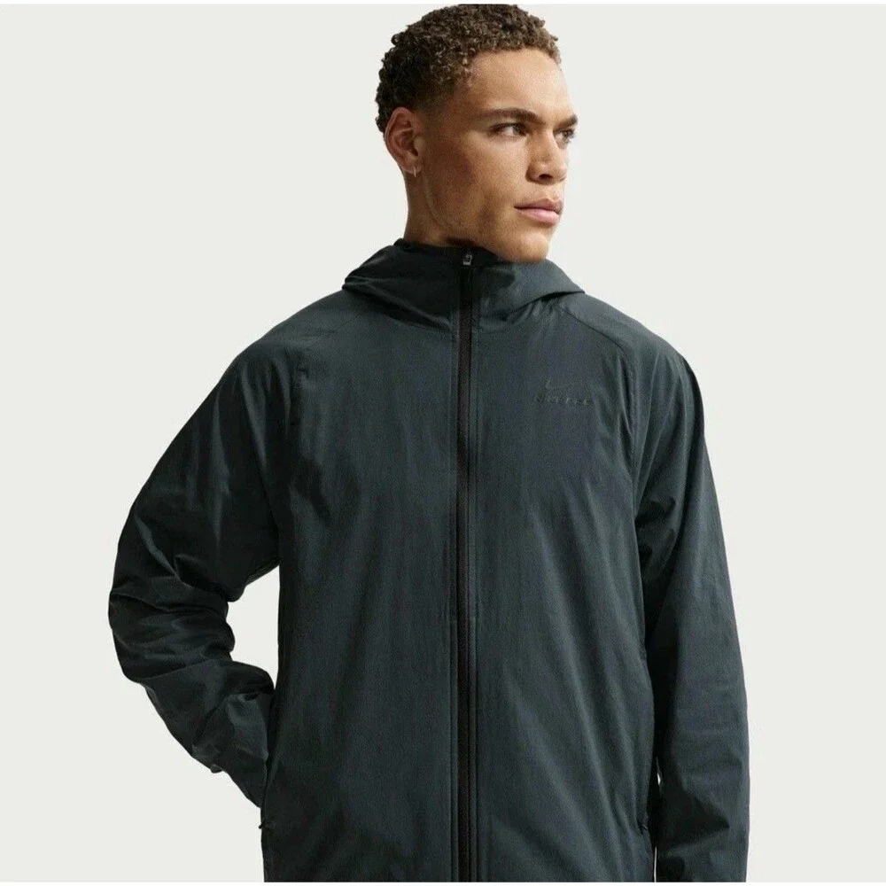 NWT Nike Pro Octa Men's Small Therma-FIT ADV Jacket HV3797-390 Seaweed/Black